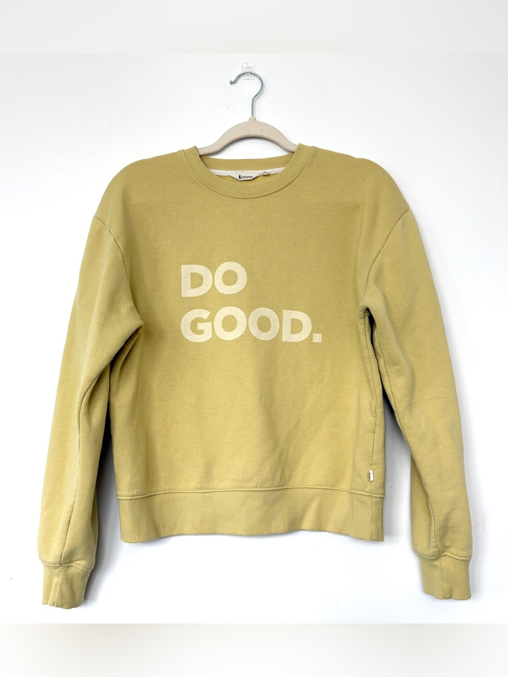 Cotopaxi Do Good Crewneck Sweatshirt Yellow Size M Gorpcore Granola